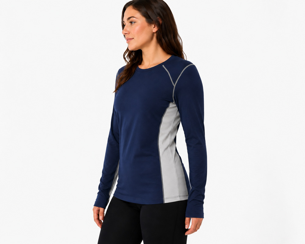ALO Cool Fit Activewear Vintage Unisex Long Sleeve Sweater Blue Sport 2013 XL
